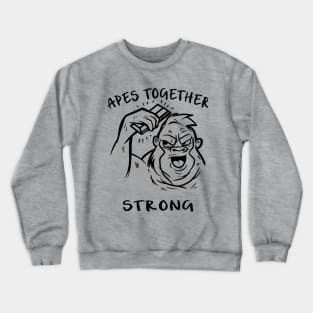 Apes Together Strong Gme Amc Ape Gorilla To the moon Crewneck Sweatshirt